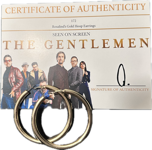 THE GENTLEMEN: Rosalind's Large Gold Hoop Earrings