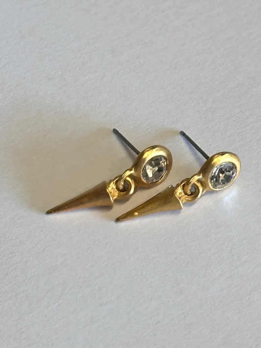 AHS Hotel: The Countess' faux Gold and Diamond Spike Earrings