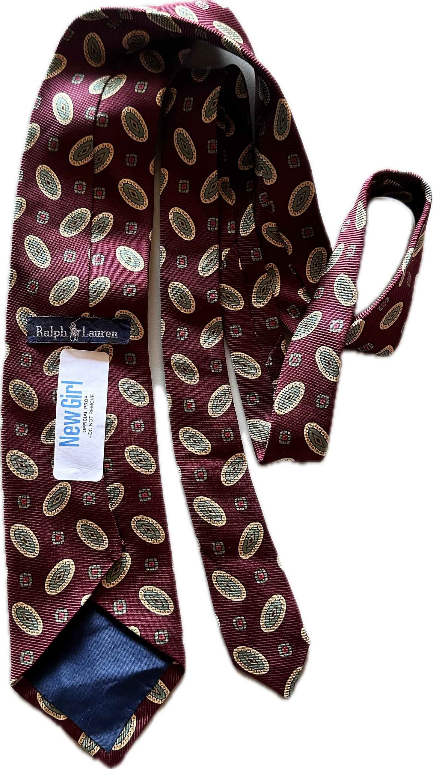 NEW GIRL: Schmidt's Ralph Lauren Polo Silk Maroon Necktie