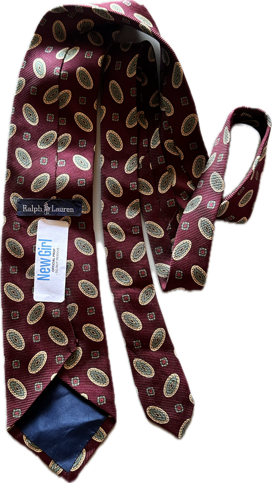 NEW GIRL: Schmidt's Ralph Lauren Polo Silk Maroon Necktie