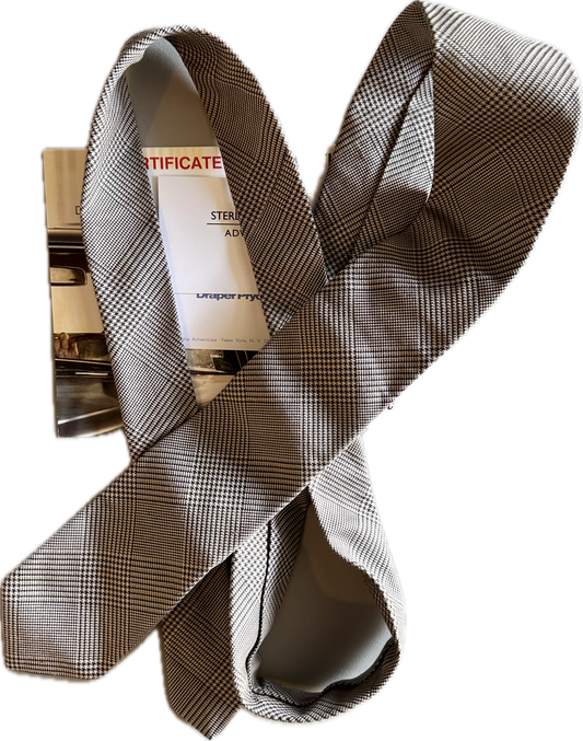 MAD MEN: Don Draper’s Mid-Century Necktie and Business Cards