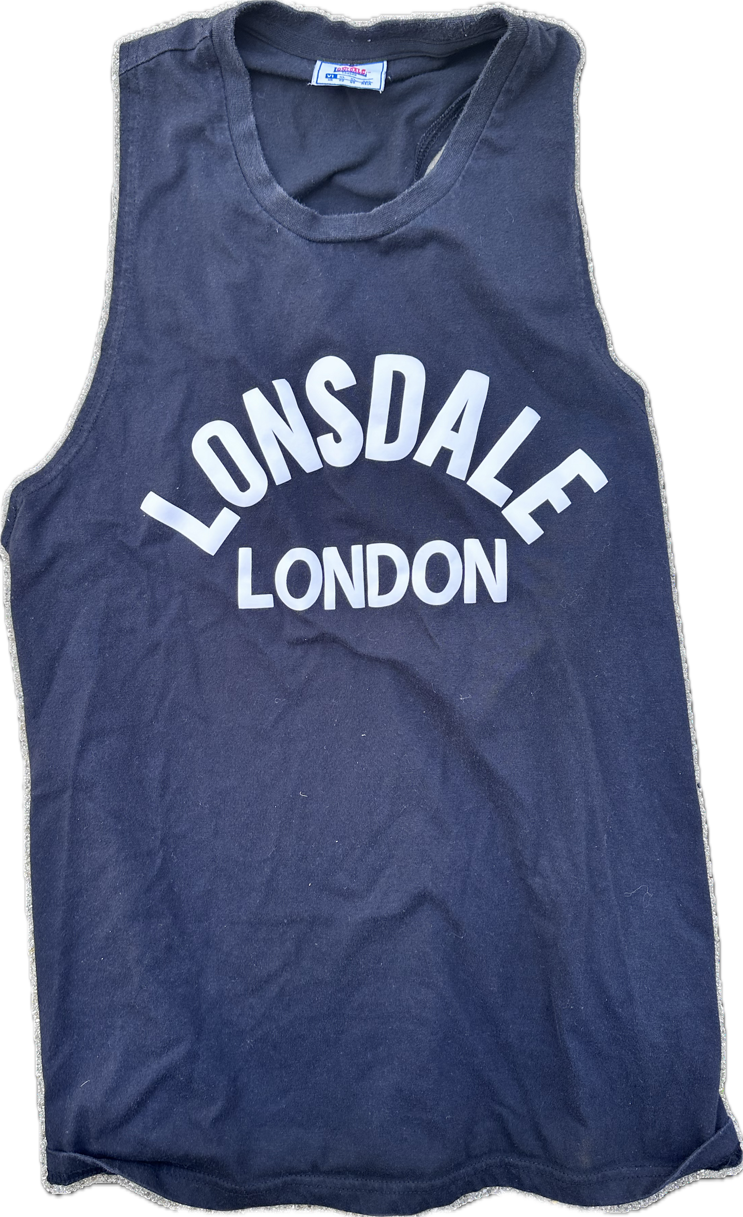 THE GENTLEMEN: Benny's Black LONSDALE Tank Top and Blue Shorts "MMA" Outfit (XL)