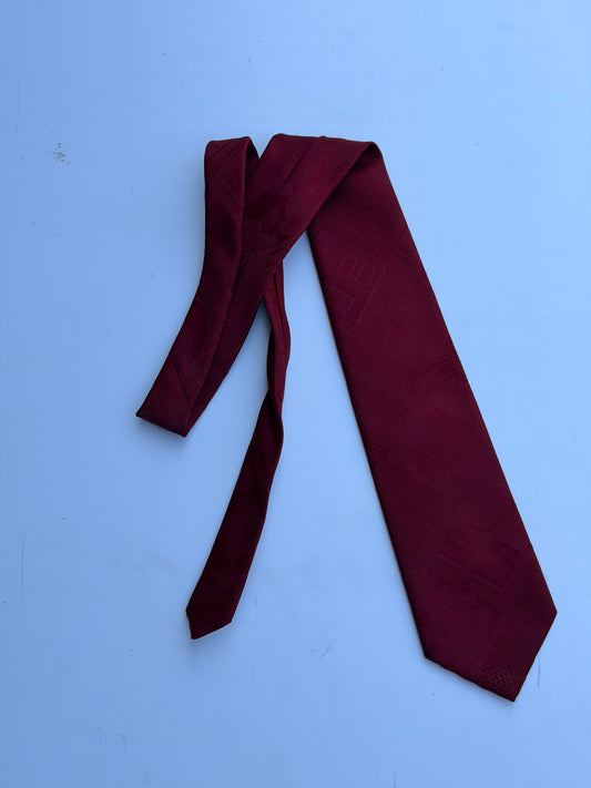 MAD MEN: Don's Vintage Red Necktie and Business Card