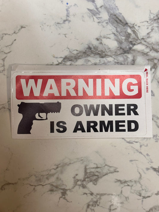 BREAKING BAD: Walter White FIREARM WARNING Sticker