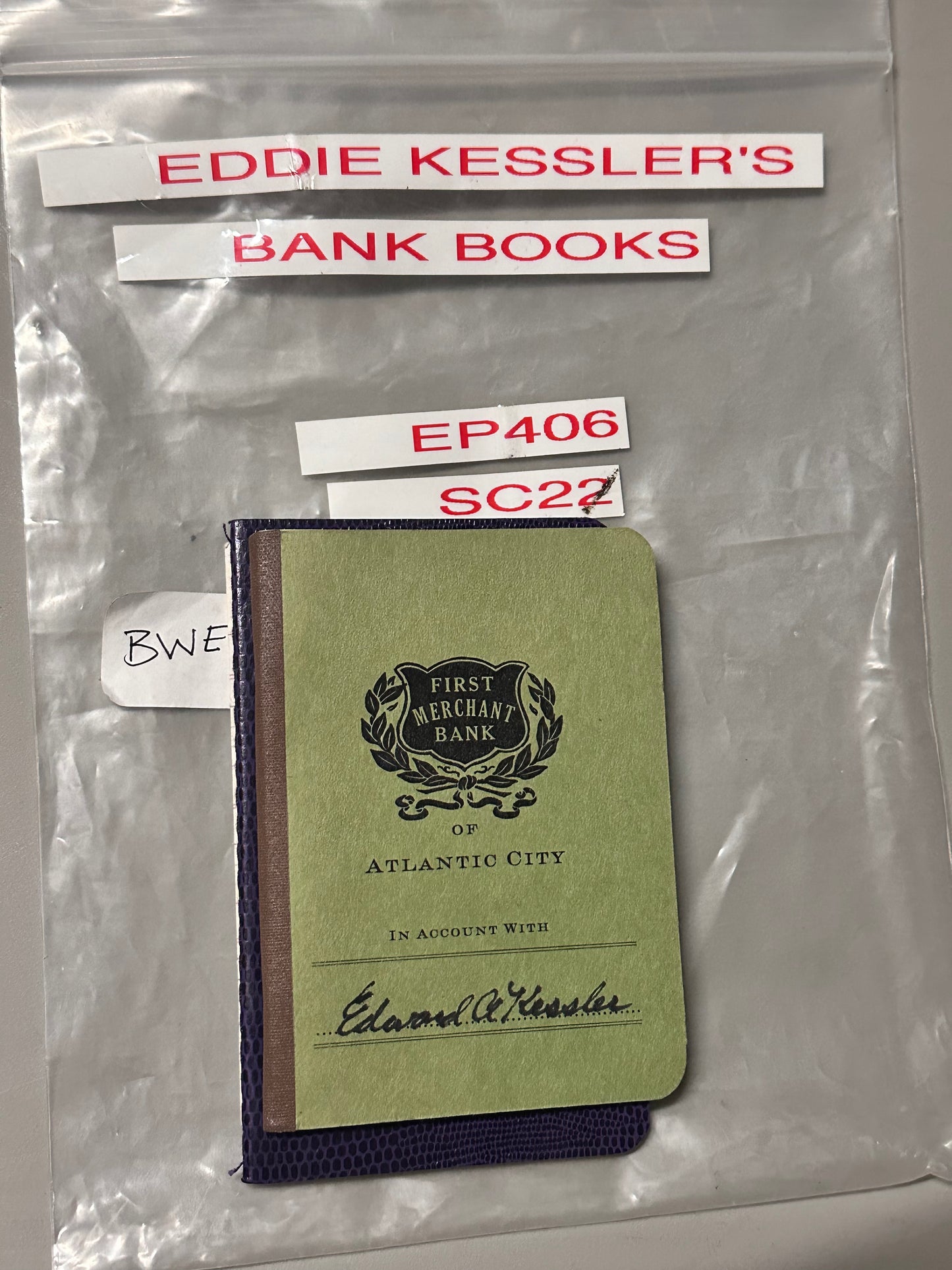 Boardwalk Empire: Edward Kessler Episode 406 Sc 22 Prop Books