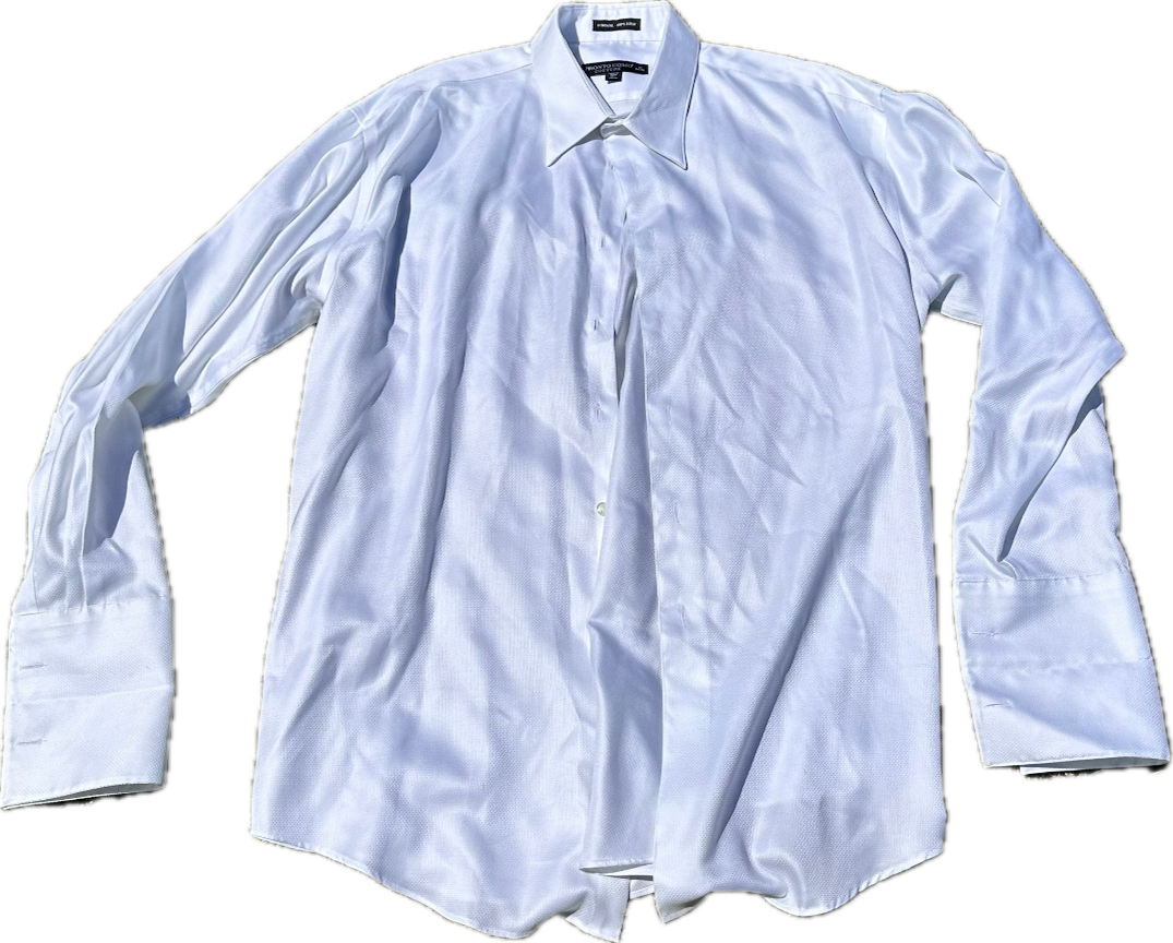 MAD MEN: Don's White French Cufflink Shirt (L)