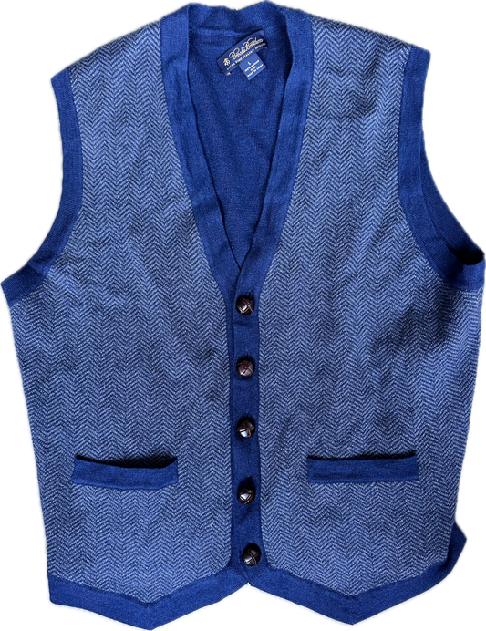 MAD MEN: Roger's Brooks Brothers Sleeveless Cardigan Sweater (L)