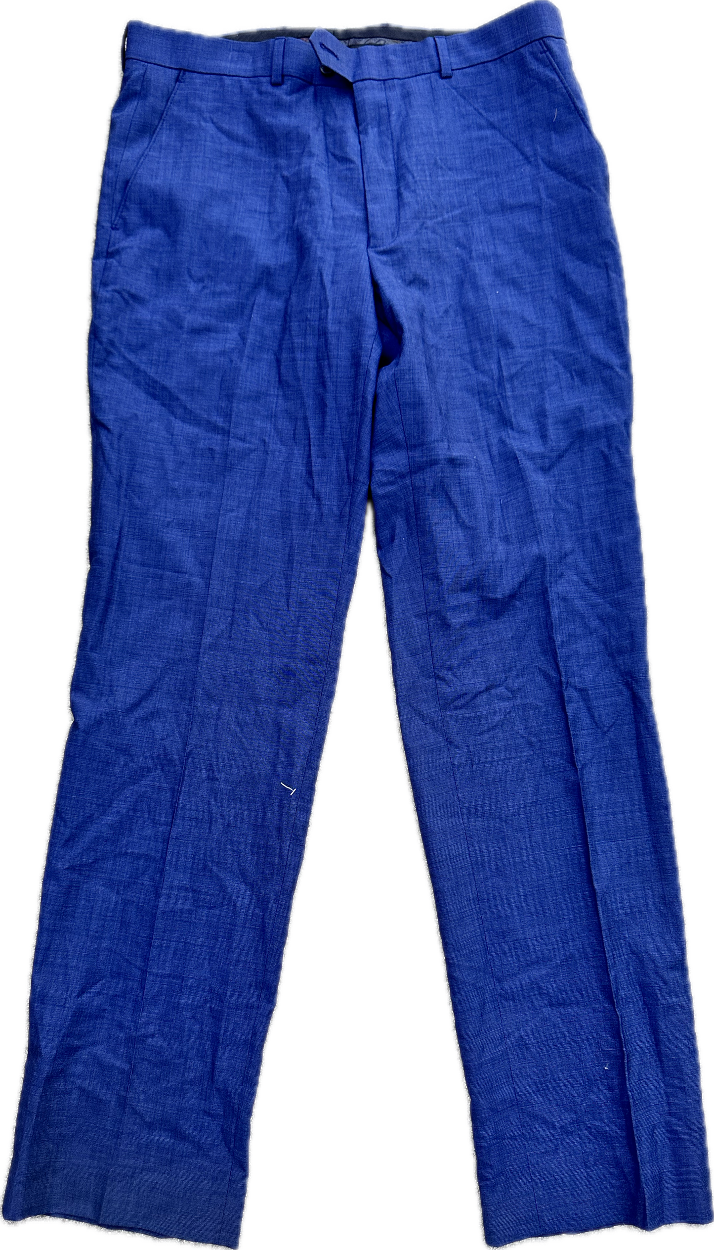 THE OFFICE: Jim's Ralph Lauren Blue Flat Front Dress Pants (34)