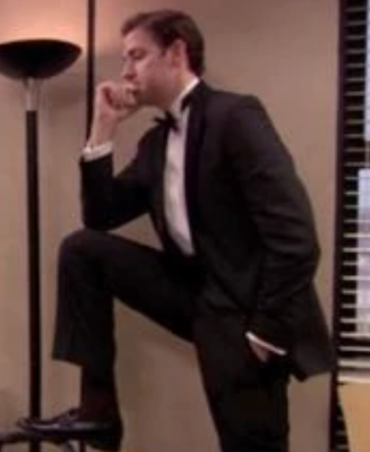 THE OFFICE: Jim’s Black Bow Necktie