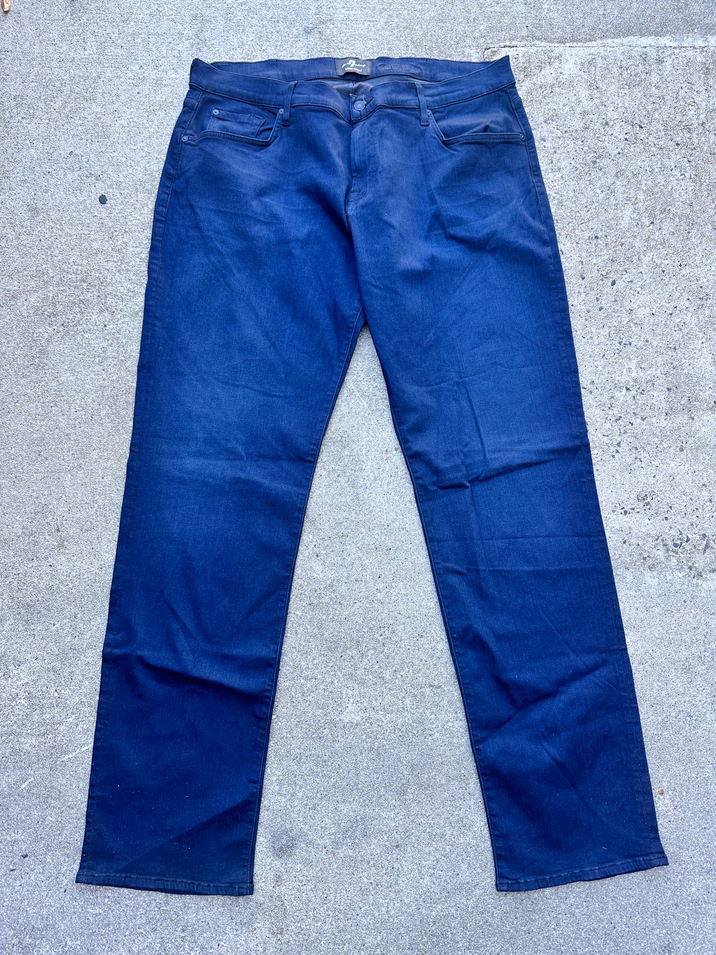 BALLERS: Spencer's HERO Denim 7 for all mankind Denim Dark Blue Jeans (39/40)