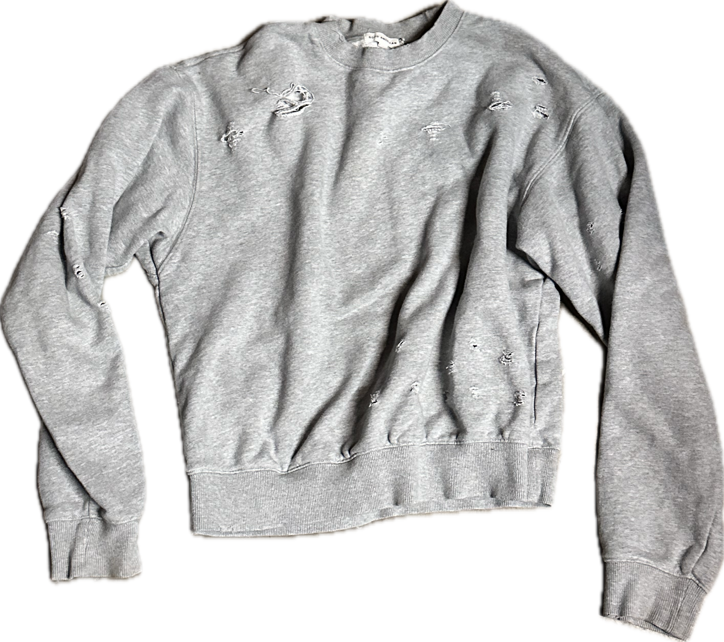 SHADES OF BLUE: Harlee Santos Good American Crewneck Sweatshirt (M)