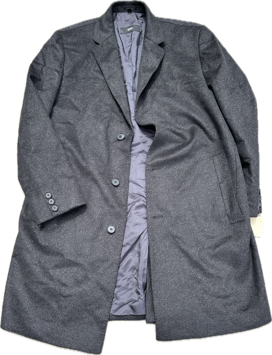 BONES: Agent Booth's HUGO BOSS Cashmere Wool Charcoal Long Winter Detective Jacket (44/46)