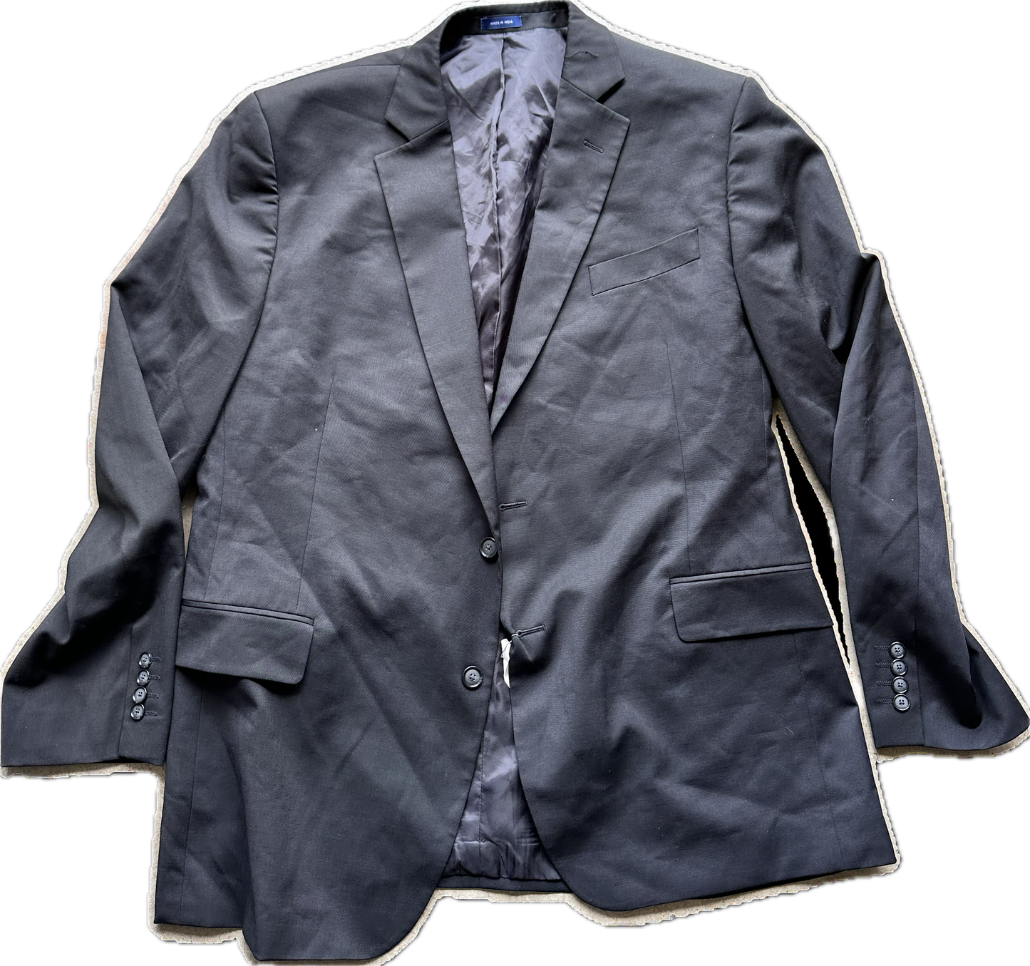 The Office: Kevin Malone's Black Designer Sport Coat (48/50)