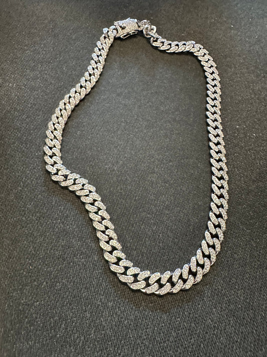 30 ROCK: Tracy's Silver Ice Chain Necklace (24”)