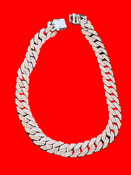 AHS Hotel: The Countess Silver Ice Choker Chain  Necklace (18”)