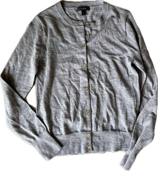 THE OFFICE: Angela's grey Cardigan Sweater (S)