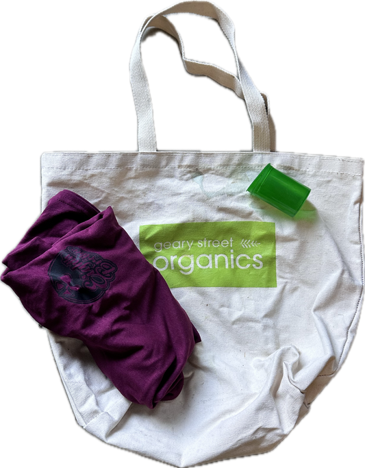 SILICON VALLEY: Monica’s HERO Geary Street Weed Shop Tote Bag and Jar + Misc. Swag