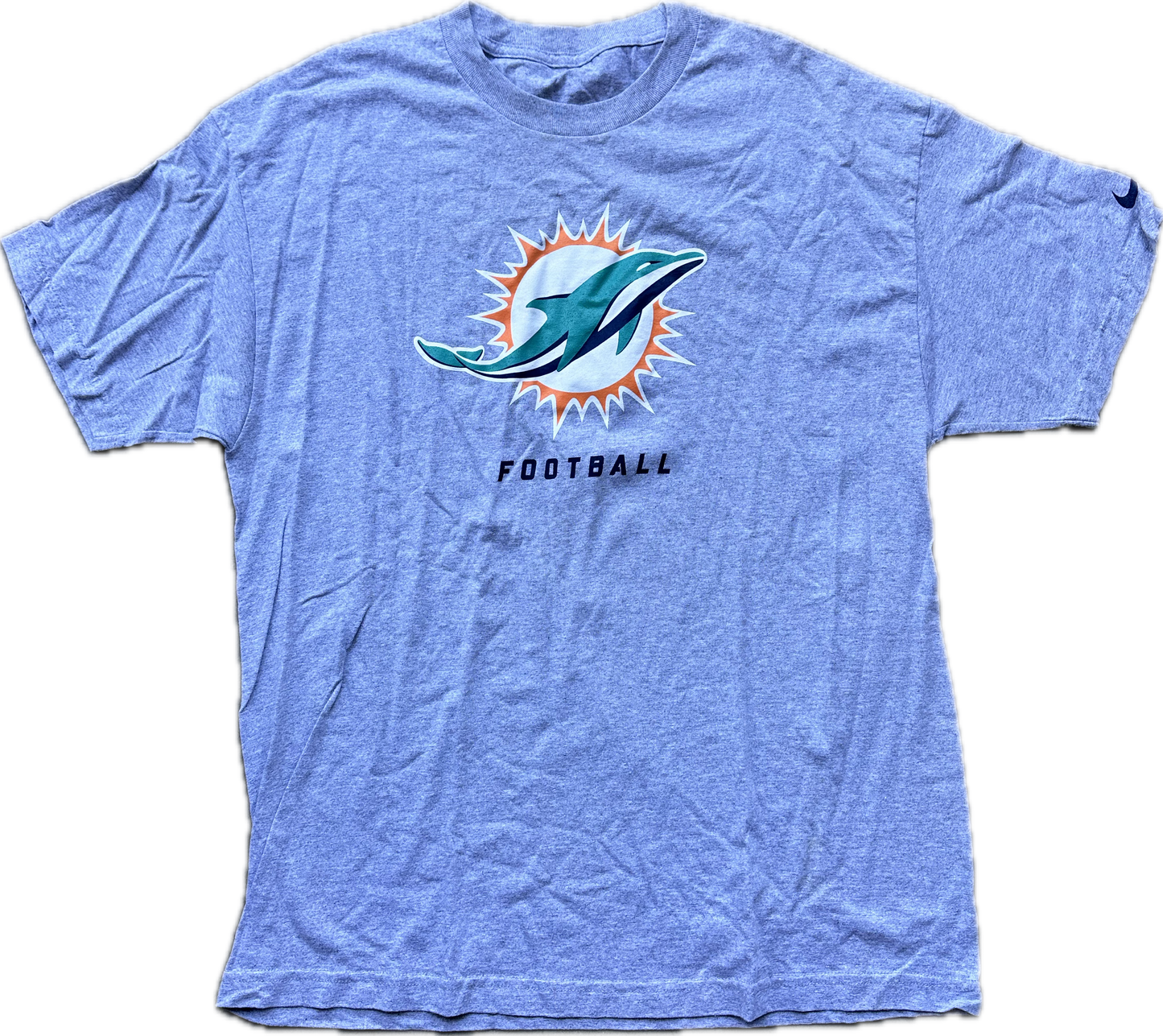 BALLERS: Spencer's MIAMI DOLPHINS NINE FOOTBALL Short sleeve shirt (2XL)