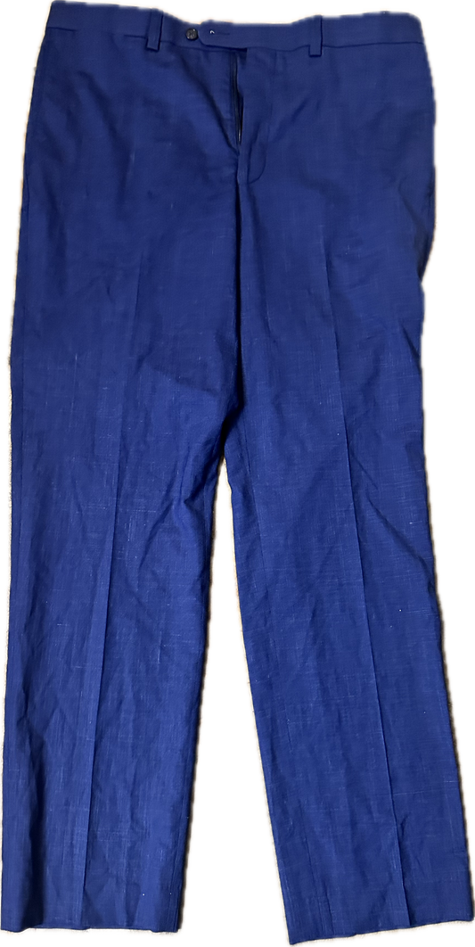MAD MEN: Don's Vintage Blue Flat Front Pants (36)