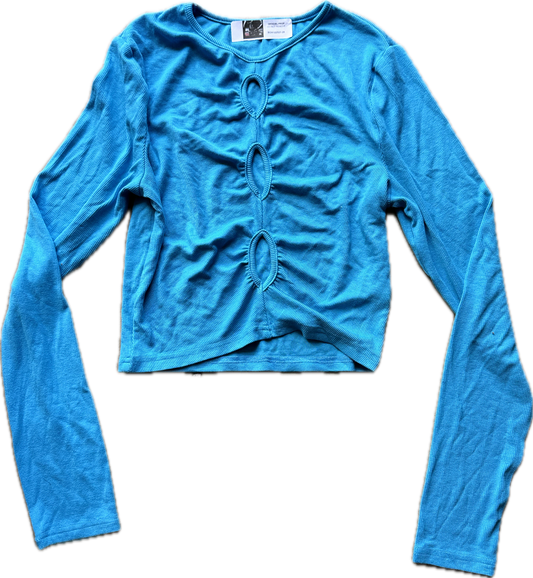 SONS OF ANARCHY: Gemma's Blue Long Sleeve Shirt (S)