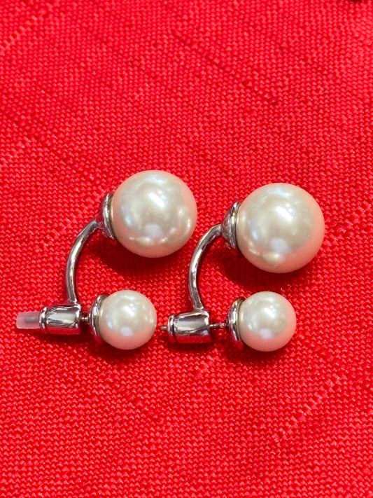 MAD MEN: Peggy’s Vintage Silver and Pearl Earrings