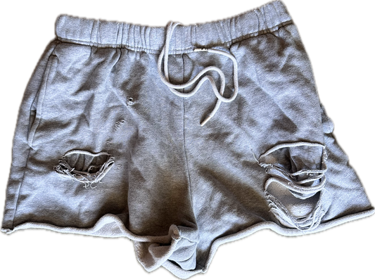 The Mindy Project: Mindy’s Grey Cotton Cut off Shorts (M)