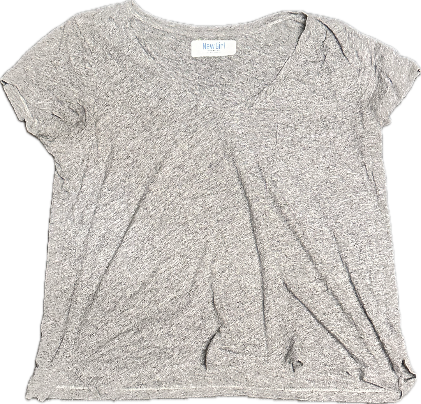 NEW GIRL: CeCe Soft Cotton Grey Shirt (M)