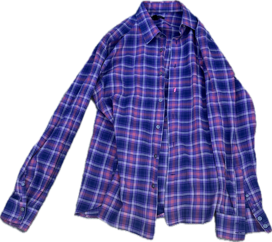 JUSTIFIED: Raylan's JOHN VARVATOS LS plaid Shirt (16.5)