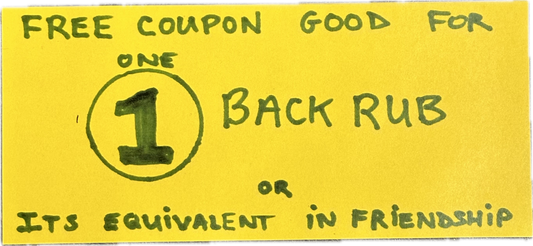 30 Rock: Liz Lemon's "Good for One Back Rub" Coupon from Episode 211