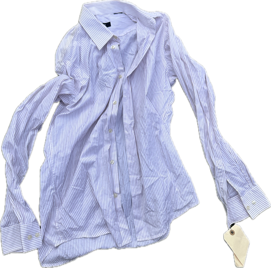 VEEP: Danny Chung HERO BOSS Red and White Stripe Shirt (15.5/34)