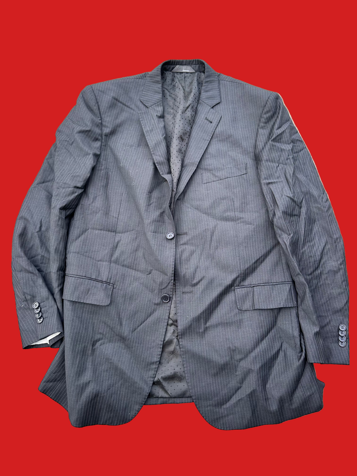 Mad Men: Roger Sterling’s Vintage Black stripe Sport Coat (42L)