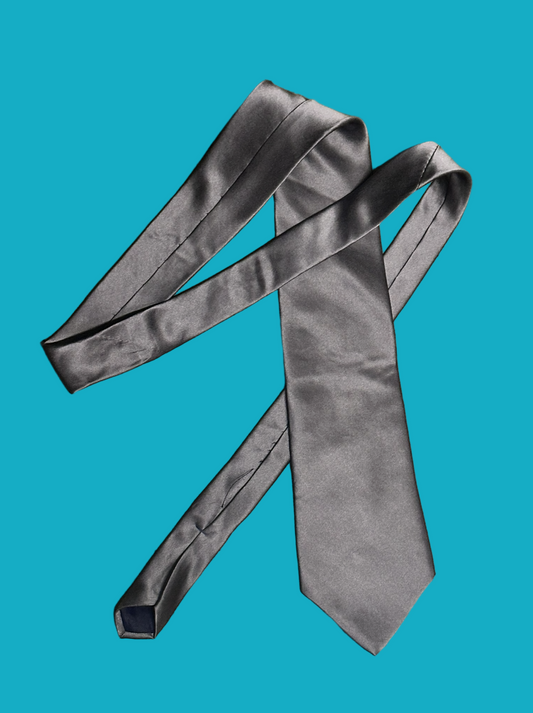 THE OFFICE: Jim’s bugatti Silver Silk Necktie