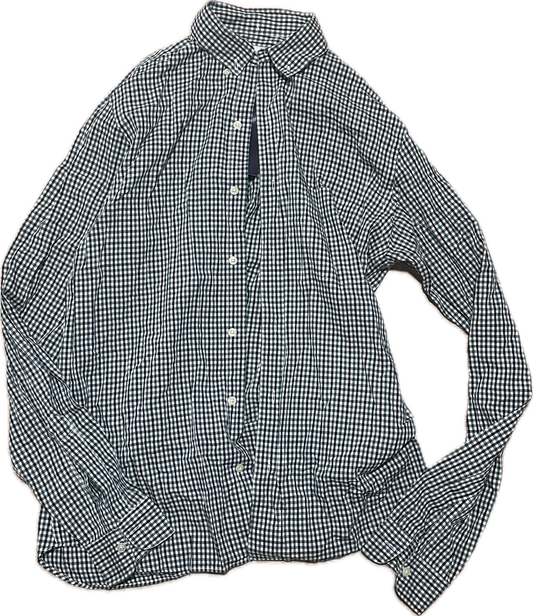 NEW GIRL: Nick’s Steven Allen Green & Blue Plaid  Button Down (M)