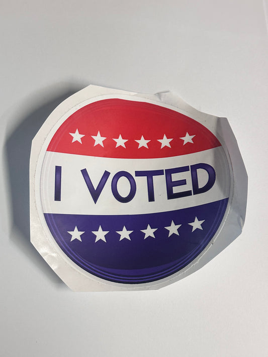 PARKS AND RECREATION: Ron Swanson large HERO “I VOTED” Sticker
