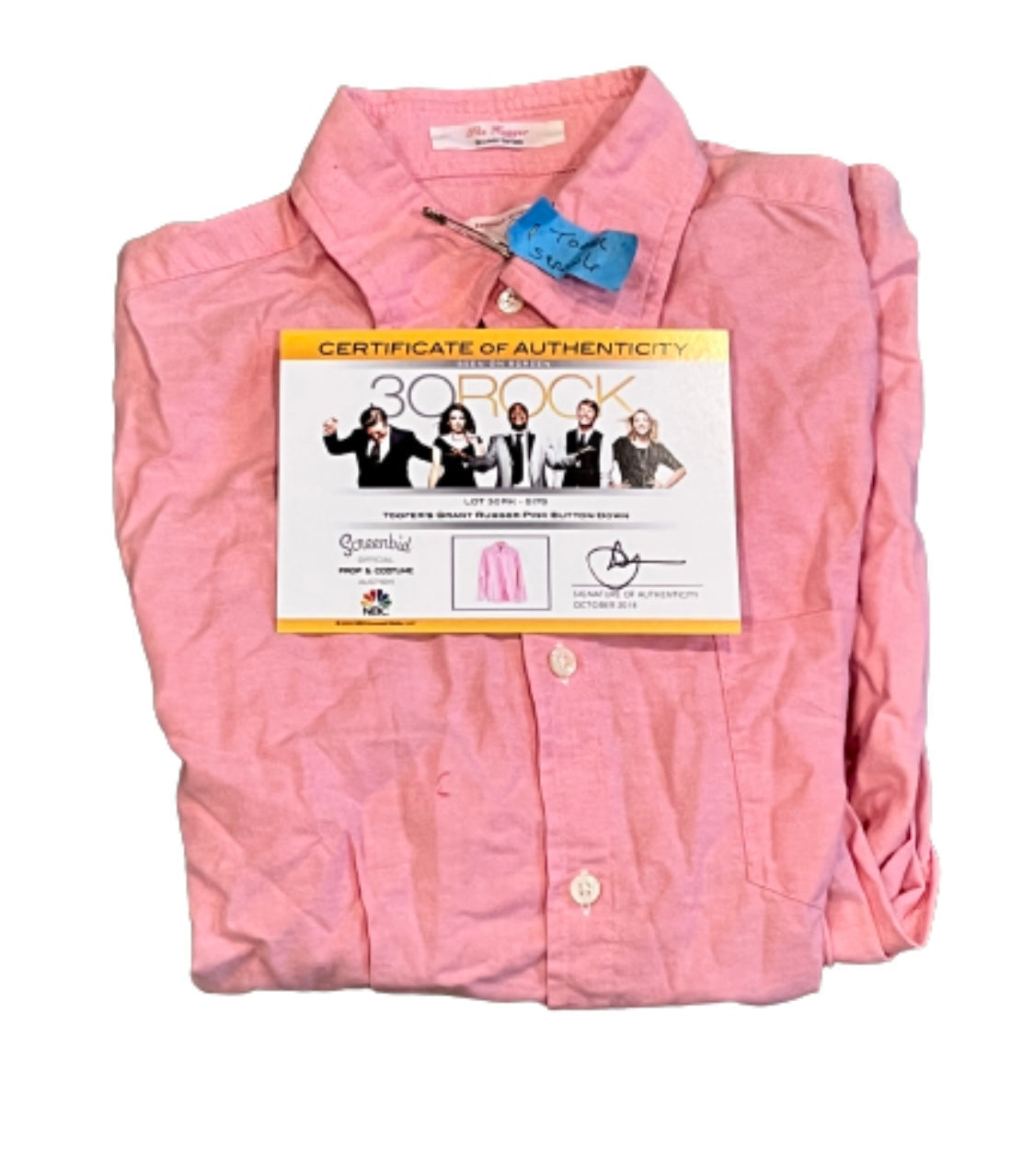 30 Rock: Topher’s Season 6 GANT pink Button Down Longsleeve Shirt