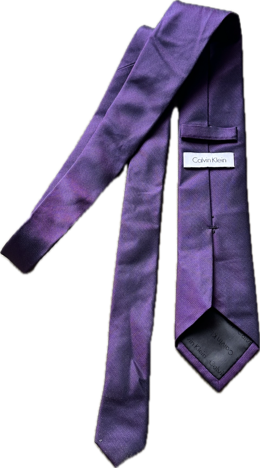 JUSTIFIED: Raylan's Calvin Klein Silk Purple Necktie