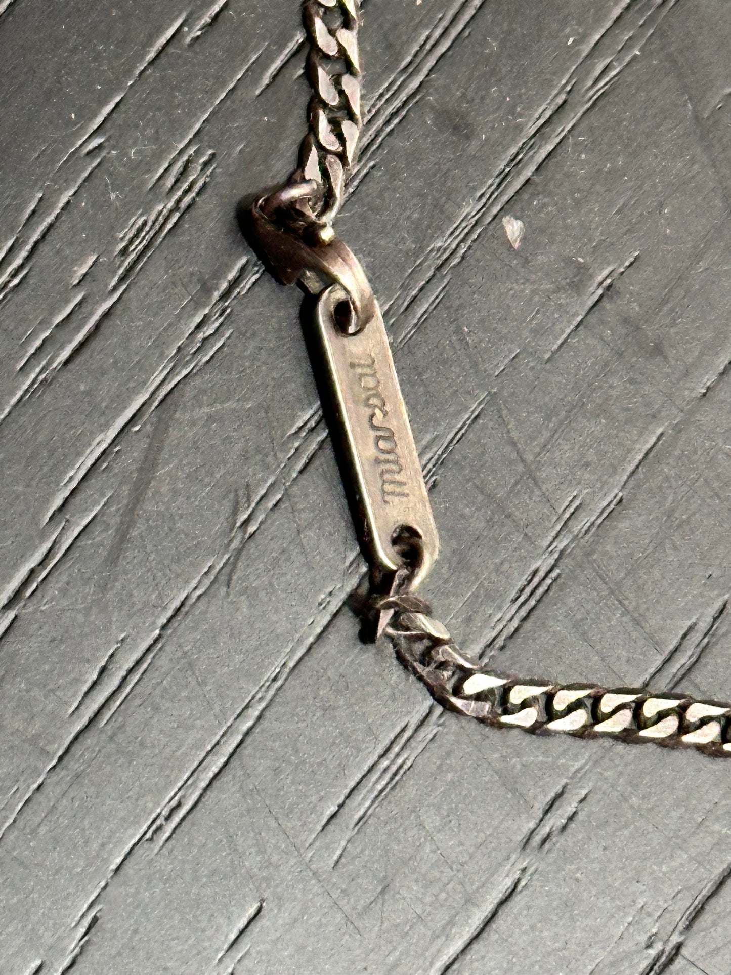 WRATH OF MAN: “H” Miansai 925 3mm Cuban Chain Necklace