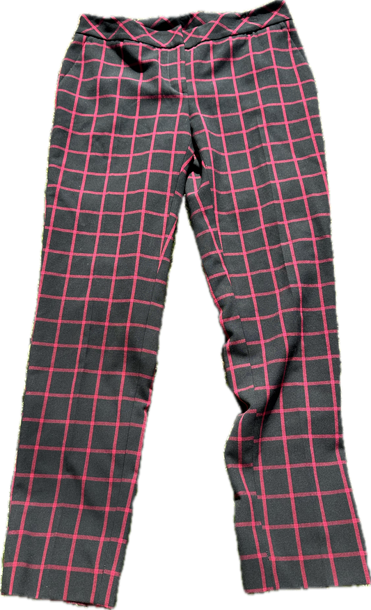 MAD MEN: Megan’s Vintage Black and Red Plaid Pants (M)