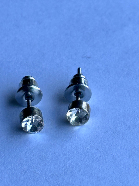 THE OFFICE: Pam Beesly's Silver faux Diamond Earrings