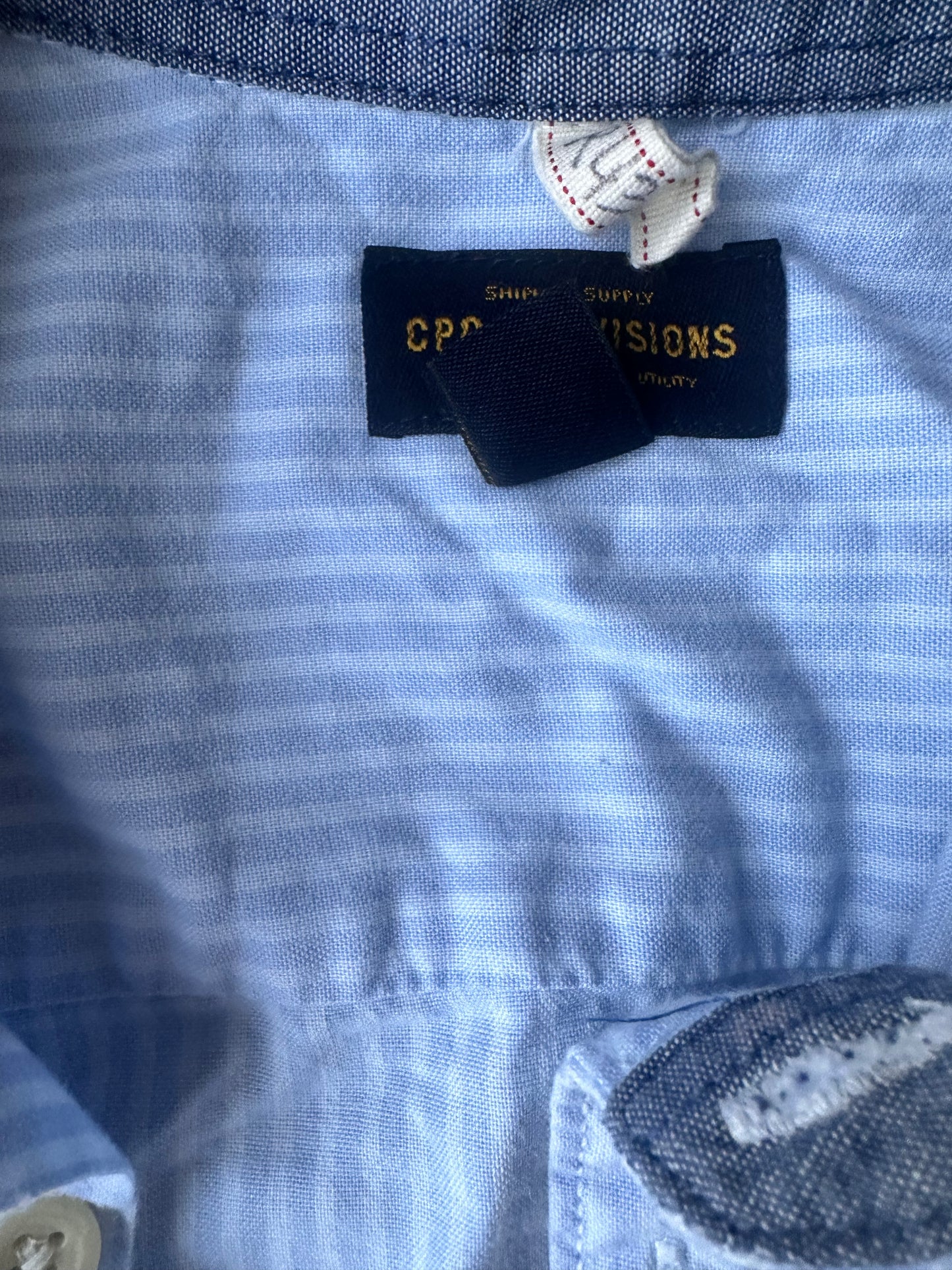 SILICON VALLEY: Richard Hendrick’s Episode 439 CPO PROVISIONS blue and white Button Down Shirt (M)