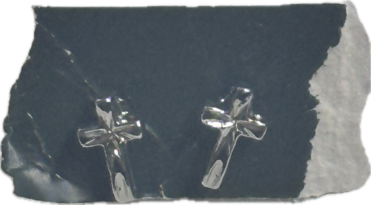 SONS OF ANARCHY: Gemma’s small Silver Cross Earrings