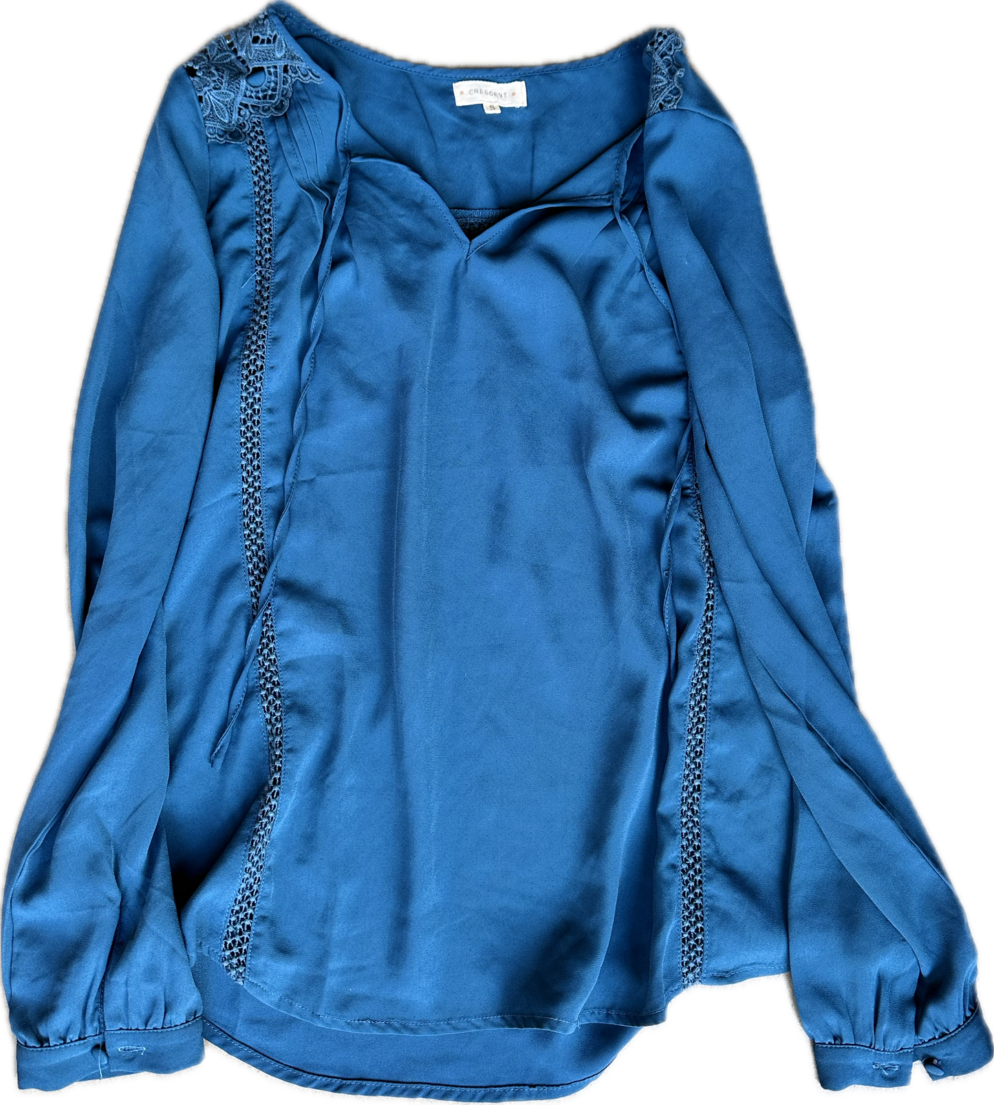 HOUSE: Dr Cuddy CRESCENT Blue LS Shirt (S)