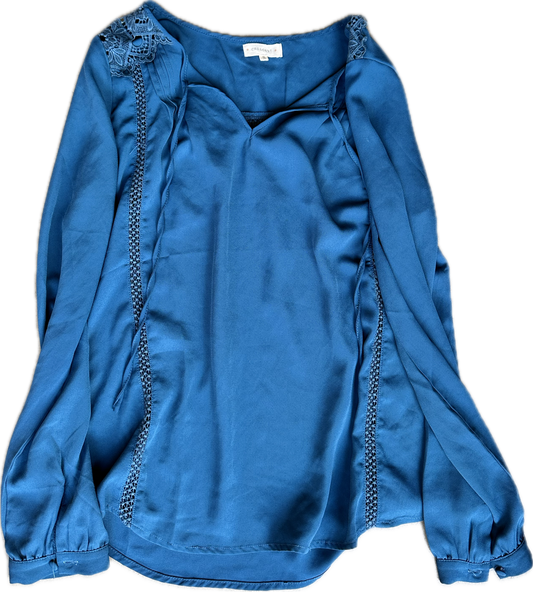 HOUSE: Dr Cuddy CRESCENT Blue LS Shirt (S)