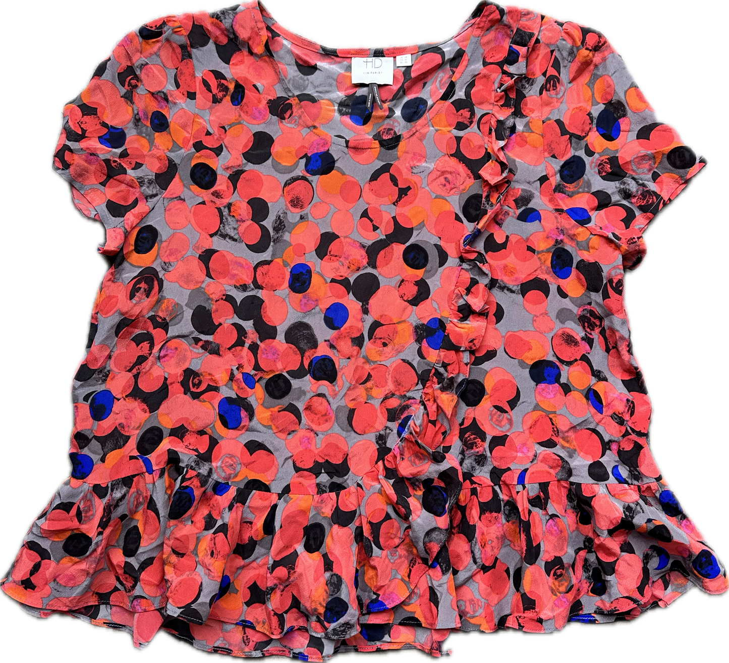 HOUSE: Dr Remy “13” HD in PARIS multi-color Blouse Shirt (XS)