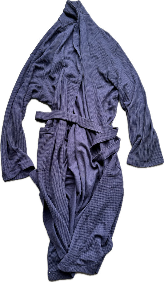 HOUSE: Dr Gregory House's Waffle Blue Cotton Robe (L/XL)