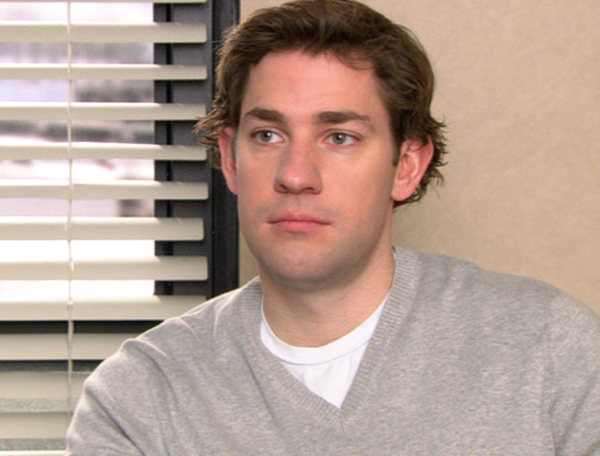 THE OFFICE: Jim’s White Cottton T-shirt (L)