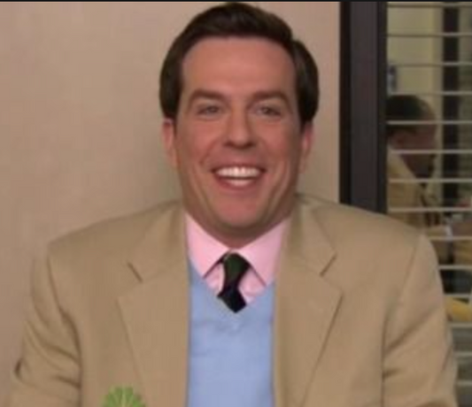 THE OFFICE: Andy’s Pink Button Down Shirt (15.5)