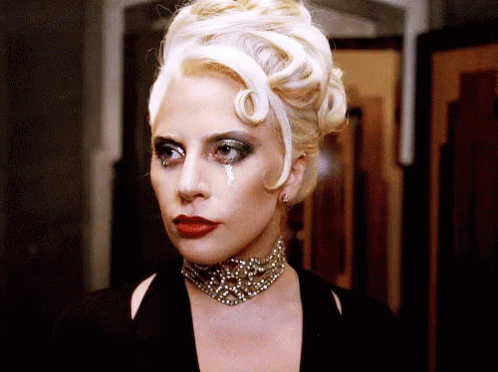 AHS Hotel: Countess' faux Gold and Diamond Necklace