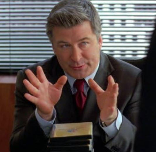 30 ROCK: Jack Donaghy's NORDSTROM Blue Long Sleeve Button Shirt