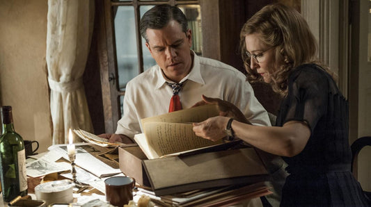 MONUMENTS MEN: Granger HERO Brown Speckled Metal Cup from Apartment in Sc. 174